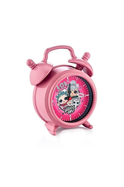 Nubutik S Kiz Cocuk Pembe Kiz Baskili Masa Saati 16 X 13 Cm Trendyol