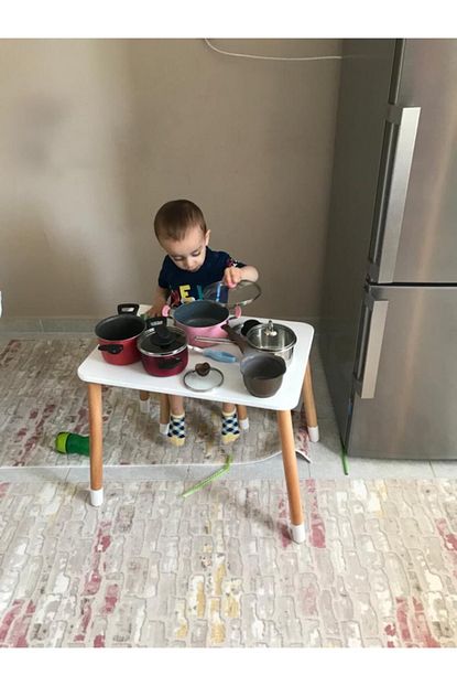 Akyolahsap Ahsap Cocuk Masa Takimi Dogal Trendyol