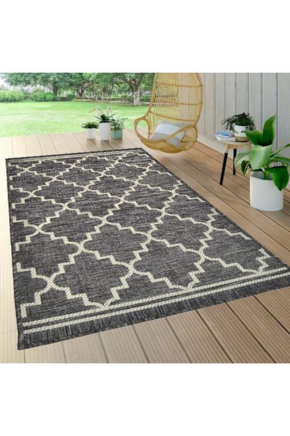 Gizhome 120x180 Cm Scandic Jut Hasir Kilim Gri Hali 1521 Hj8 E Trendyol