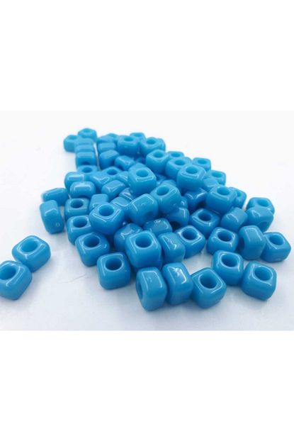 Nazar Polyester Pls Bodrum Boncugu Mavi Kare Kolye Bileklik Boncugu Paket Icerigi 25 Tane Trendyol