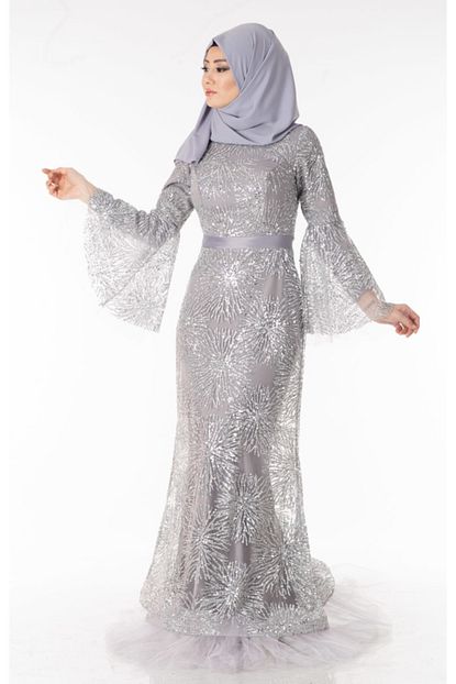 https www trendyol com tp tesettur pazari kadin gri beli saten pullu tesettur abiye arn38587 3 p 43468074