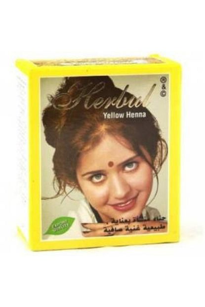 Herbal Hint Kinasi Sari Renk Yellow Henna 6 Li Paket Trendyol