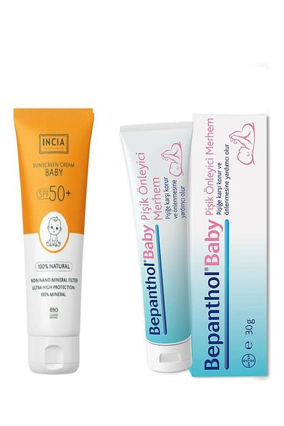 Bepanthol Baby Pisik Krem 30 Gr Incia Bebek Icin Dogal Gunes Kremi Spf 50 100 Ml Trendyol