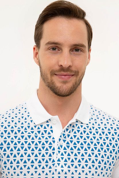 Pierre Cardin Erkek Beyaz Slim Fit Polo Yaka T Shirt Trendyol