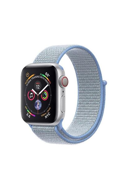 Promate Apple Watch Saat Kayisi Band 42mm Sportif Naylon Orgulu Dokuma Acik Mavi Trendyol