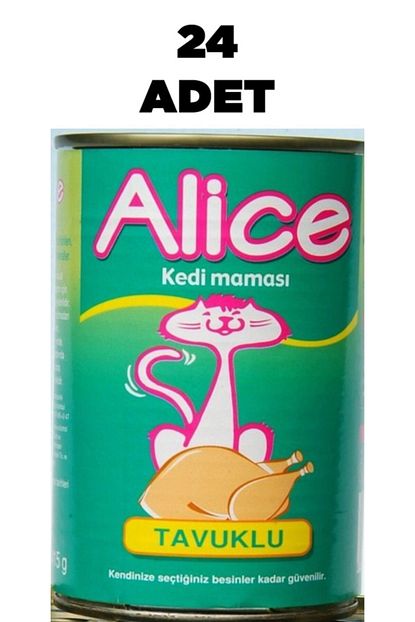 Alice 24 Adet Tavuklu Yetiskin Kedi Konserve 415 Gr Trendyol