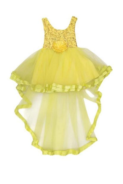 Ozkosekids Kiz Cocuk Sari Abiye Trendyol