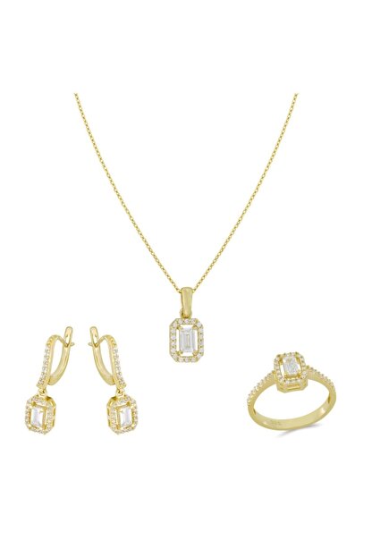 Tugrul Kuyumculuk 14 Ayar Altin Baget Set T049973 Trendyol