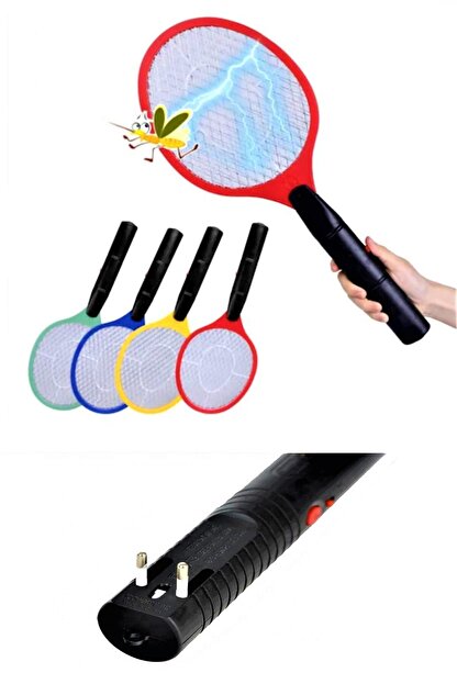 Roseroi Elektronik Sarjli Sinek Raketi Sinek Kovucu Raket 1 Adet Trendyol