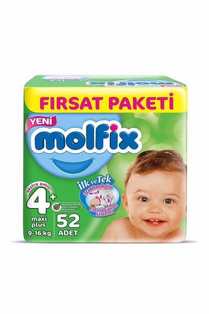 Molfix Super Ekonomik Paket 9 16 Kg No 4 52 Adet Trendyol