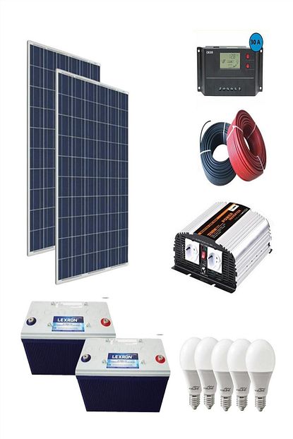Isos Enerji 2400 Watt Gunes Enerjili Buzdolabi Tv Ve Aydinlatma Paketi Trendyol