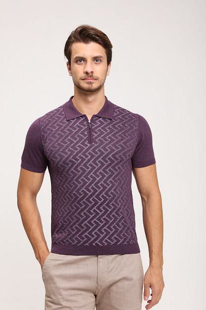 Utes Erkek Mor Polo Yaka T Shirt Trendyol
