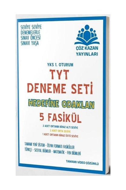 Coz Kazan Yayinlari Coz Kazan Tyt 5 Fasikul Deneme Seti Yeni Trendyol