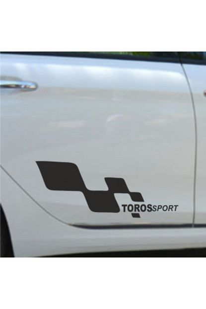renault toros yapistirma yan kapi sport oto sticker 2 adet
