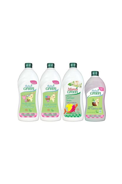 Baby S Green 4 Lu Set Baby S Green Organik Bebek Camasir Deterjani Ve Bakim Seti Trendyol