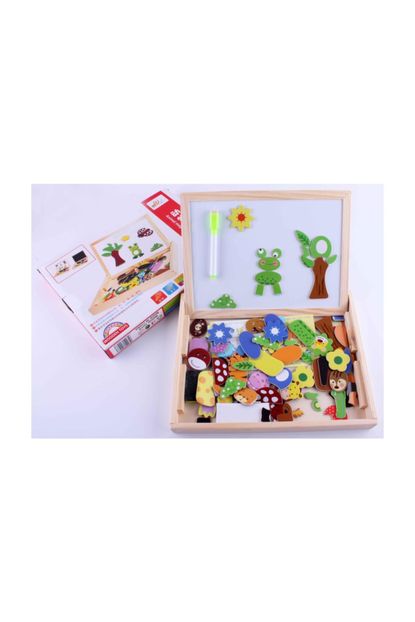 animal magnetic puzzle dual board set
