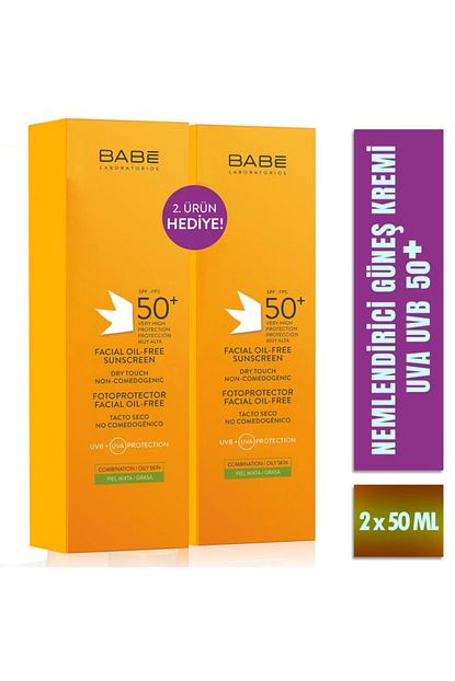 Babe Spf 50 Yagsiz Gunes Koruyucu Yuz Icin 2 Li Avantaj Paketi Trendyol