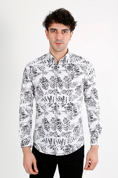 Jakamen Siyah Dar Kalip Slim Fit Gomlek Normal Manset Trendyol