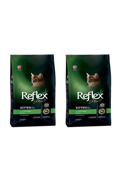 Reflex Plus Tavuklu Yavru Kedi Mamasi 1 5 Kg 2 Li Set Trendyol