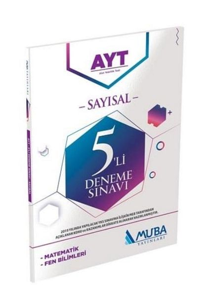 Muba Yayinlari Ayt Sayisal 5 Li Deneme Sinavi Trendyol