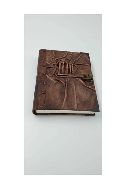 Giftsofanatolia Antik Deri Kaplama Figurlu Defter Trendyol