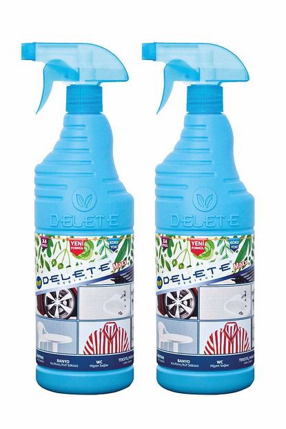 Delete Hijyen Maxx Cok Amacli Temizleyici Yag Kir Leke 1 Litre 2 Li Paket Trendyol