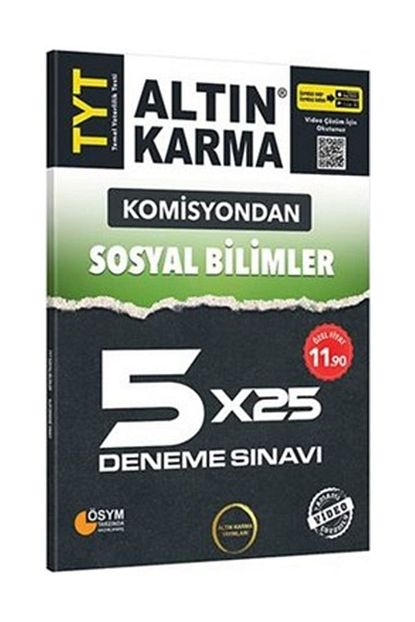 Altin Karma Yayinlari Tyt Sosyal Bilimler 5x25 Deneme Sinavi Trendyol