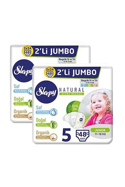 Sleepy Bebek Bezi 2 Li Jumbo 5 Numara 96 Adet Trendyol