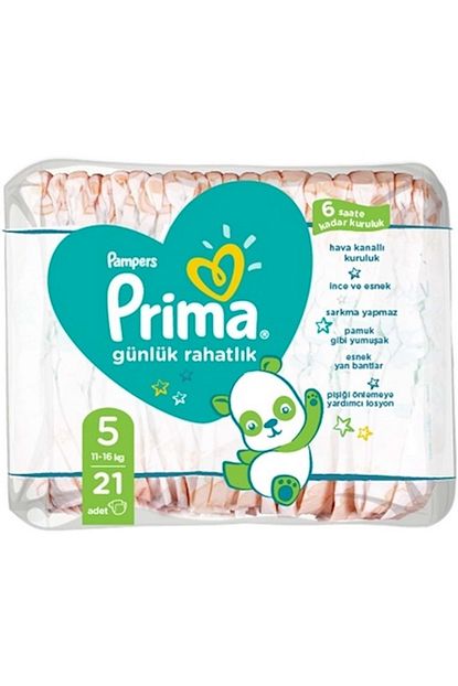 Prima Bebek Bezi Gunluk Rahatlik 5 Beden Junior 252 Adet Trendyol