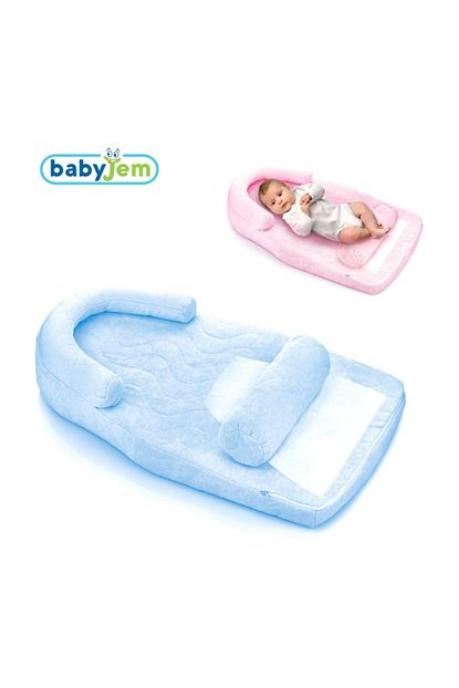 Babyjem Baby Jem Reflu Ve Gaz Giderici Yatak Mavi Trendyol