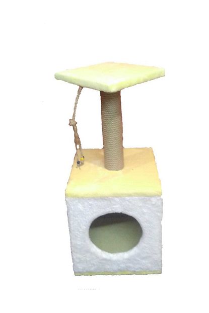 Venuspet Kup Kedi Evi 1 Tirmalama Sari Trendyol
