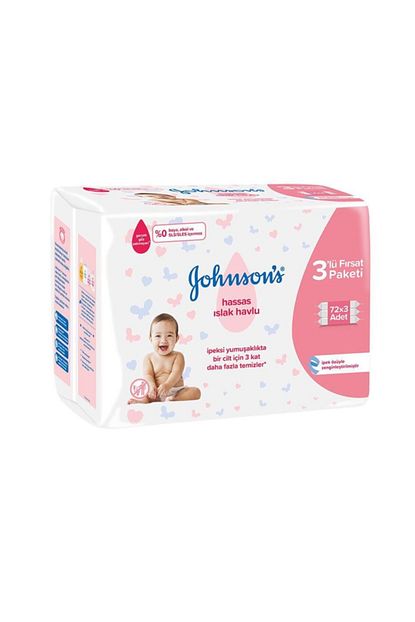 Johnson S Baby Parfumlu Islak Mendil Eko 3 Lu Paket Trendyol
