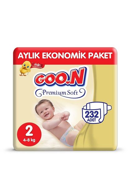 Goo N Bebek Bezi Premium Soft 2 Beden 232 Adet Trendyol