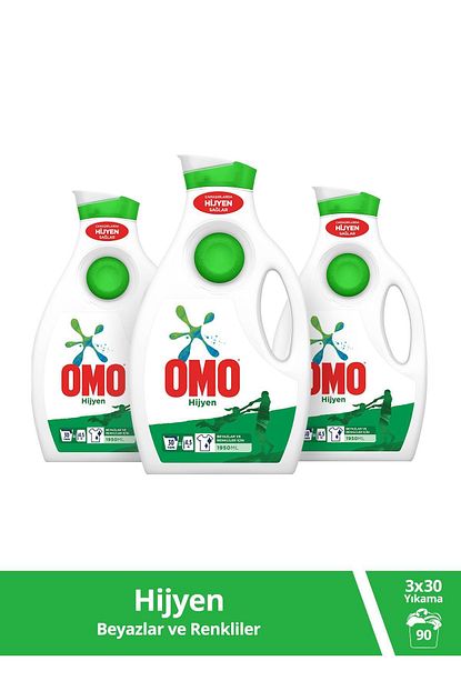 Omo Hijyen Sivi Camasir Deterjani 1950 Ml 30 Yikama X 3 Adet Trendyol
