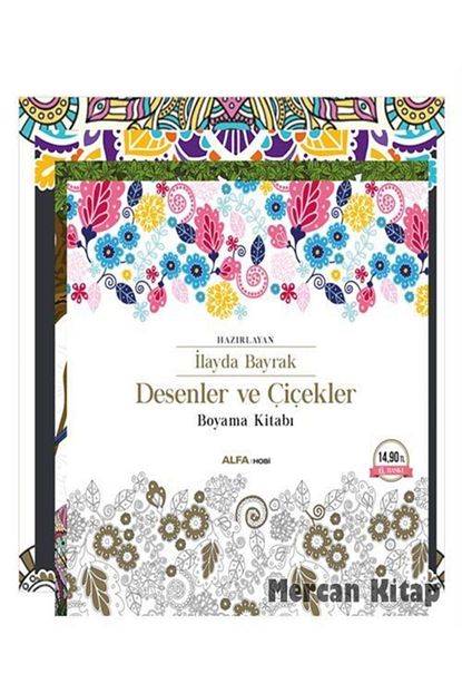 Alfa Yayinlari Yetiskinlere Boyama Seti Desenler Cicekler Hayvanlar 2 Kitap Trendyol