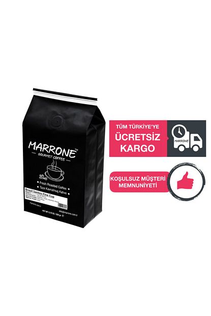 Marrone Brezilya Santos Fine Cup 250gr Taze Kavrulmus Kahve Cekirdegi Trendyol