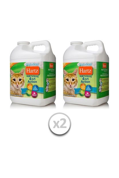 Hartz Yuksek Emici Fresh Kokusuz Topaklanan Kedi Kumu 2x9 07 Kg Trendyol