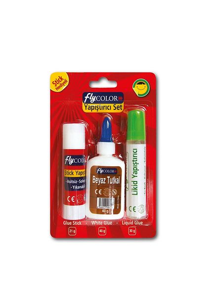 Fly Color Yapistirici Set 21g Stick 30g Su Bazli 40g Tutkal Trendyol