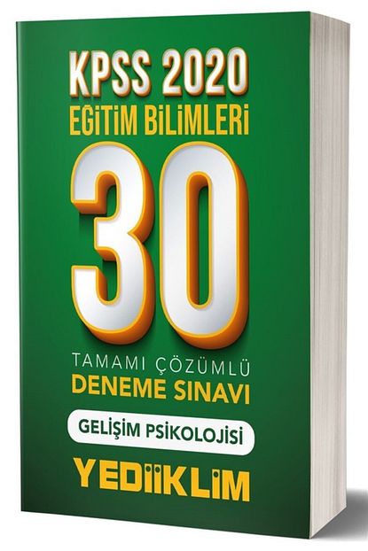 Yediiklim Yayinlari Kpss 2020 Egitim Bilimleri Gelisim Psikoloji Tam Coz 30 Deneme Trendyol
