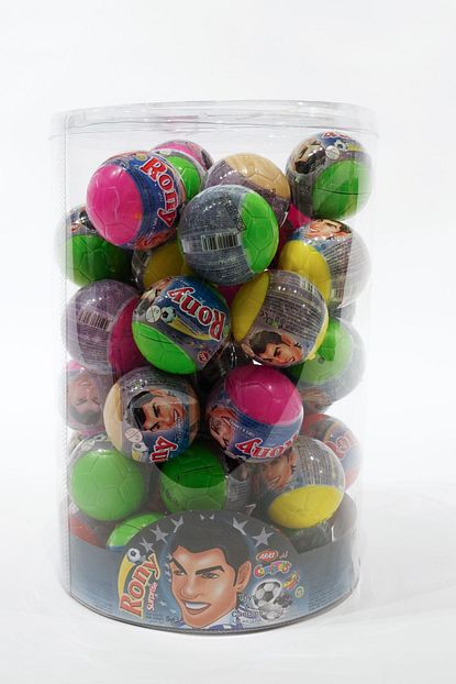 Toyjoy Ronny Top 48 Adet Surpriz Oyuncak Hediyeli Ve Sekerli Plastik Top Yumurta Trendyol