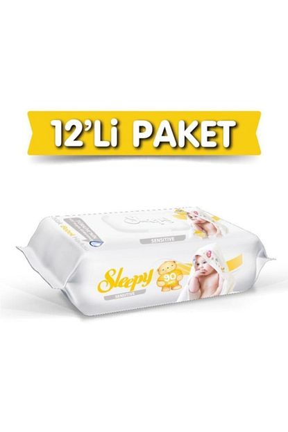 Sleepy Sensitive Islak Havlu 12 Li Paket 1080 Yaprak Trendyol