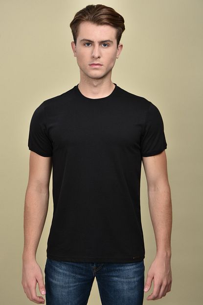 Liwali Erkek Siyah Basic T Shirt Trendyol