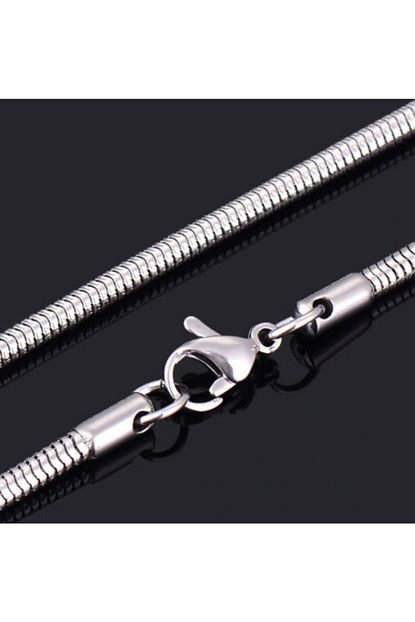 ince model paslanmaz celik snake yilan erkek kolye 3 mm 70 cm