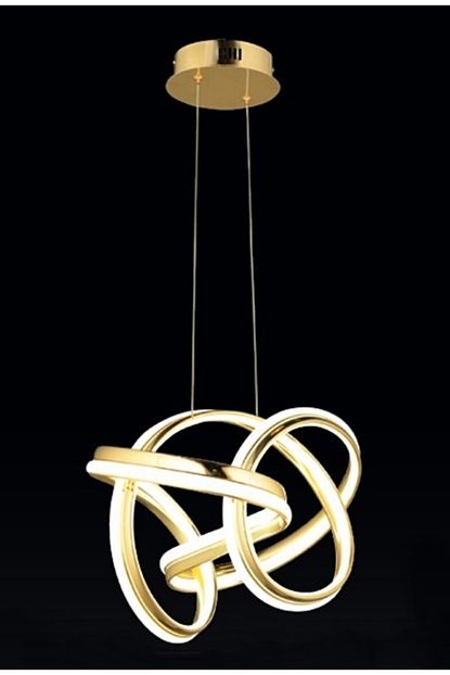 Burenze Modern Tekli Sarkit Power Led Avize Concept Urun Gold Sari Cift Renk Trendyol