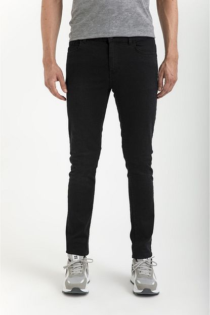Avva Erkek Siyah Slim Fit Jean Pantolon A01y3565 Trendyol