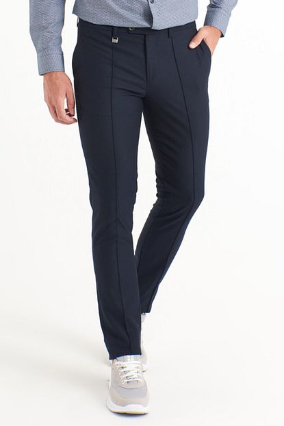 Avva Erkek Lacivert Yandan Cepli Duz Slim Fit Kumas Pantolon A82y3014 Trendyol