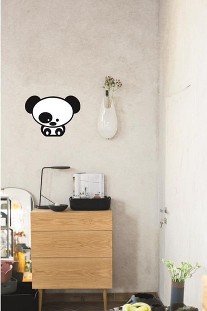 Hellove Sevimli Panda Duvar Tablosu Dekoratif Ahsap Panda Cocuk Odasi Susu Trendyol