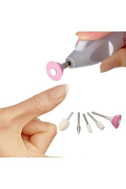 Koseco Manikur Pedikur Tirnak 5 Baslikli Elektrikli Torpu Bakim Seti Tirnak Susleme Bakim Makinesi Trendyol