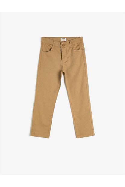Koton Kids Bej Erkek Cocuk Pantolon Trendyol