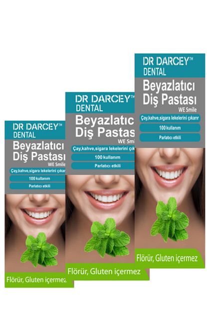Dr Darcey Buyuk Boy Beyazlatici Dis Pastasi 50 G X 3 Adet Trendyol